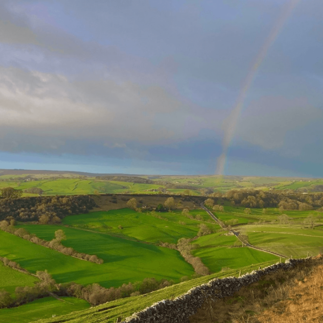 Rainbow over the Peak District 